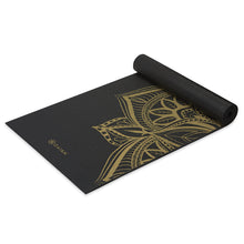 Load image into Gallery viewer, Premium Metallic Medallion Yoga Mat (6mm)